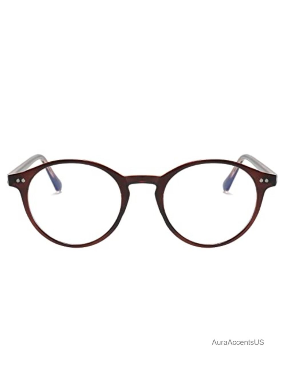 Round Blue Light Blocking Glasses TR90 Frame Eyeglasses